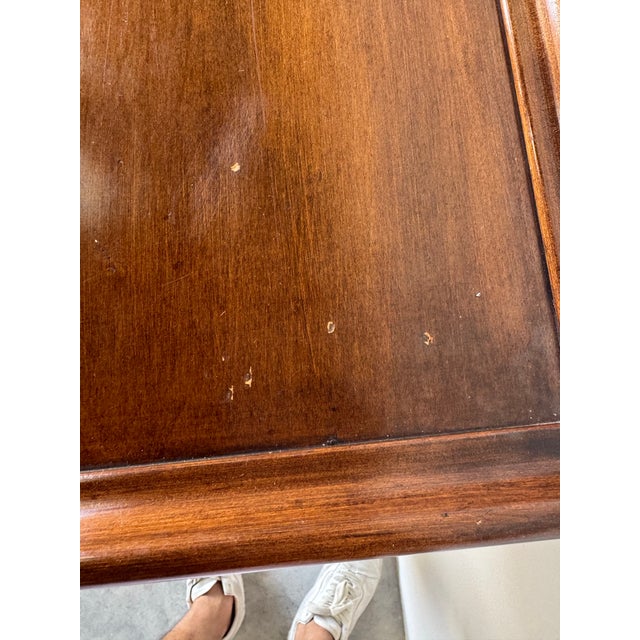 Vintage Hollywood Regency Style Carved Lion Wood Console Table For Sale - Image 10 of 12