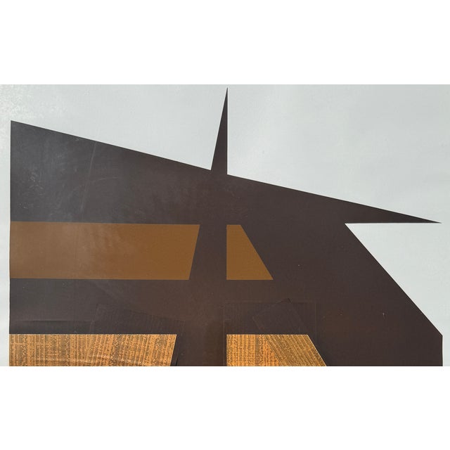 Brown "Paper Foundations", Limited Edition, 1975, by Ray Elman For Sale - Image 8 of 9