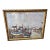 1960s Jacques Bouyssou Signed French Harbor Painting “Le Port Du Bec” – Original Framed Maritime Artwork For Sale