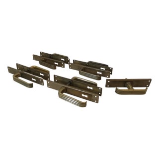 Brass Door Handles by Gio Ponti for GRP, Italy, 1940s, Set of 5 For Sale