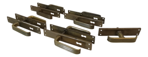 Brass Door Handles by Gio Ponti for GRP, Italy, 1940s, Set of 5