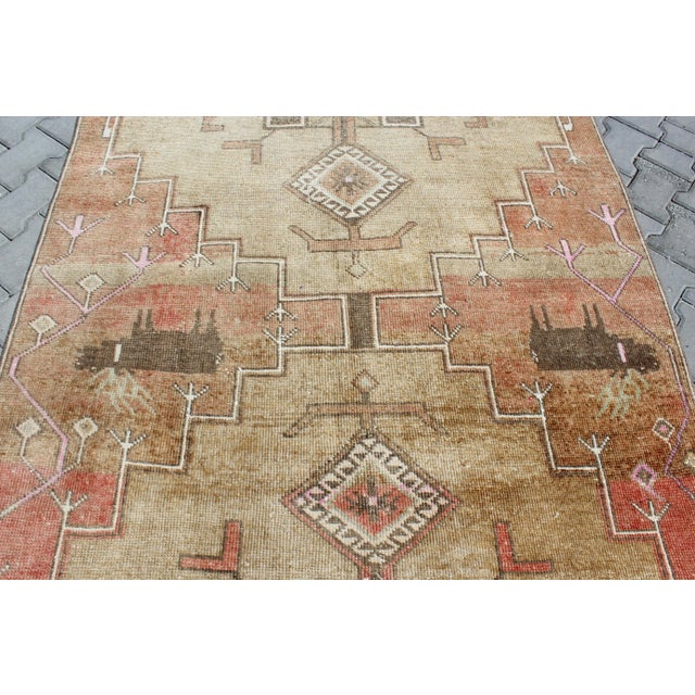 1960s Vintage Turkish Anatolian Area Rug - 60"x130.5" For Sale - Image 5 of 13