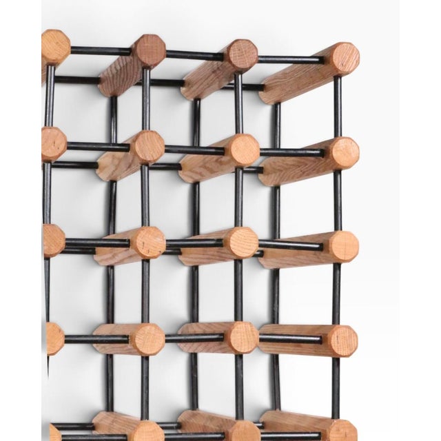 Mid 20th Century Large Architectural Mid Century 75 Bottle Wine Rack For Sale - Image 14 of 15