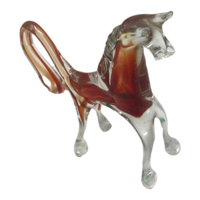 Vintage Mid Century Modern Horse Murano Glass Figurine Chairish