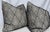 Transitional Schumacher "Avila Embroidery" in Black 22" Pillows-a Pair For Sale - Image 3 of 3