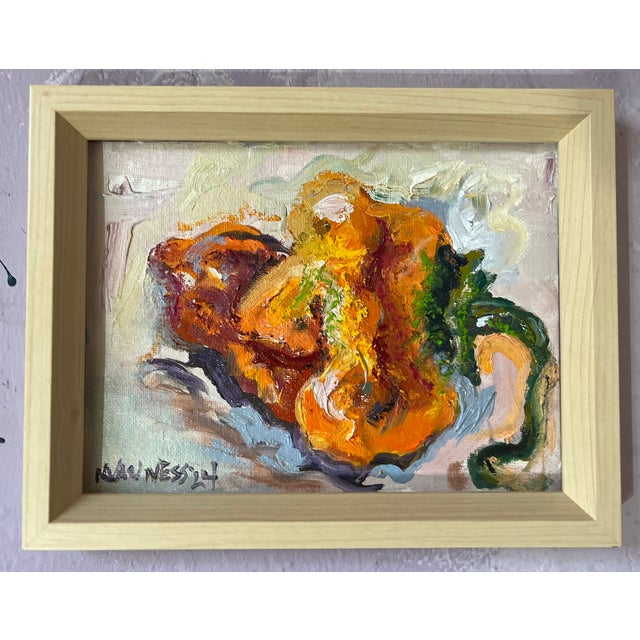 Impressionist Habanero Chili Pepper #3, Expressionist Still Life Oil Painting For Sale - Image 3 of 6