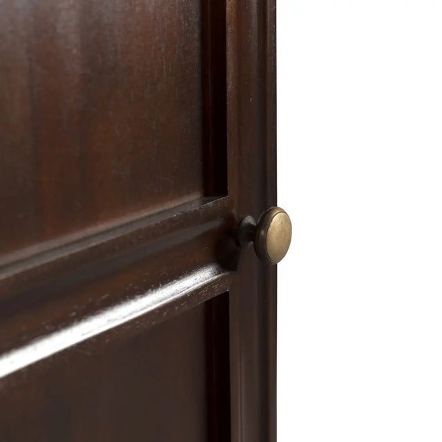 NOIR Colonial Hutch, Hand Rubbed Brown For Sale - Image 9 of 9