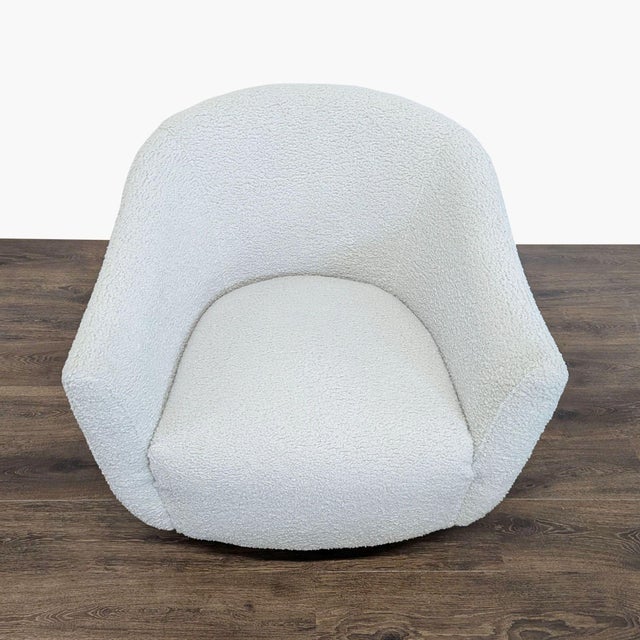Constructed of solid wood upholstered in haze faux shearling and an ash base in a grey wash. Brand: Interlude Home. Model:...
