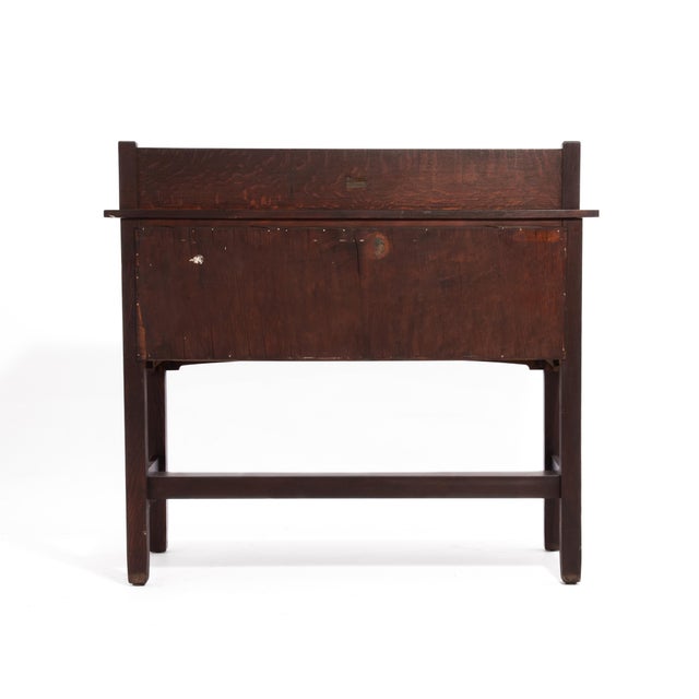 Stickley Brothers Stickley Brothers Sideboard Server Copper Hardware Mission Oak Art & Crafts Craftsman For Sale - Image 4 of 17