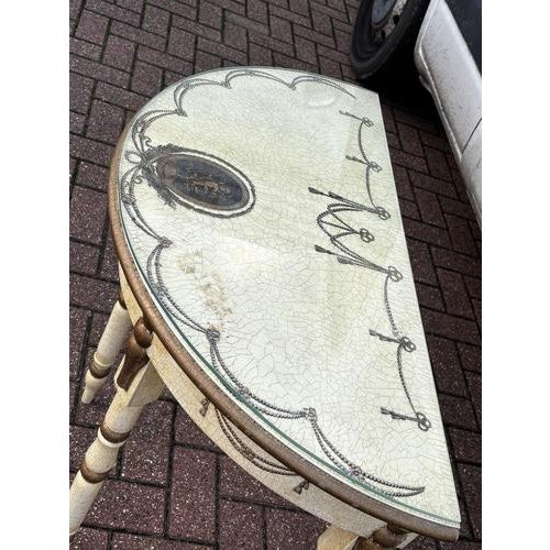 Console Table with Removable Glass Top For Sale - Image 5 of 15