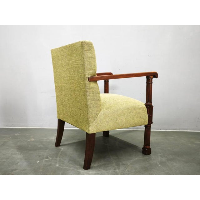 Wood Art Deco Beech Wood Armchair, Czechoslovakia, 1930s For Sale - Image 7 of 15