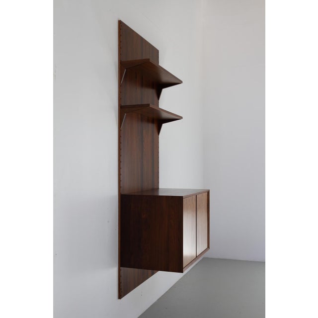 Mid-Century Modern Danish Modern 1-Bay Walnut Modular Wall Unit by Poul Cadovius for Cado, 1960s For Sale - Image 3 of 18