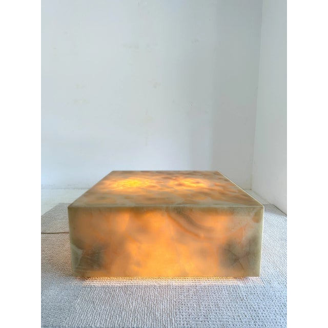Lighted Onyx Coffee Table by Arturo Pani for Mullers of Mexico, 1960s For Sale - Image 6 of 7