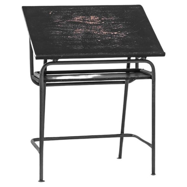 1960s 1960s Czech Metal School Desk For Sale - Image 5 of 18