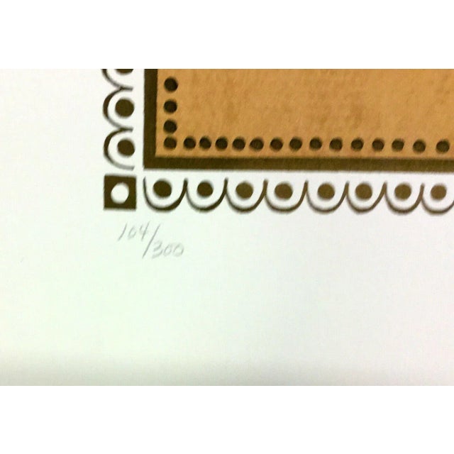 Modern Mid Century Modern Deco Unframed Calyph's Concubine Erte Signed Lithograph For Sale - Image 3 of 4