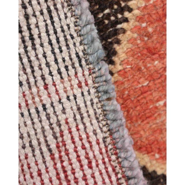 Turkish Vintage Red Patchwork Turkish Small Rug - Handwoven Boho Carpet For Sale - Image 3 of 9