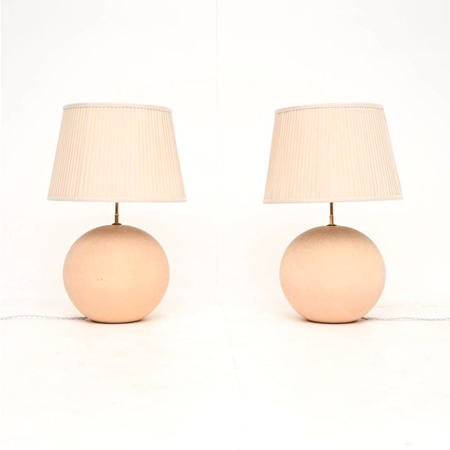 Vintage French Ceramic Lamps from Habitat, 1970, Set of 2 For Sale - Image 11 of 11