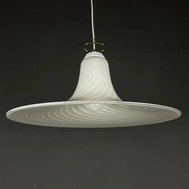 Swirl Murano Glass Pendant Lamp from Vetri Murano, Italy, 1970s For Sale - Image 13 of 13