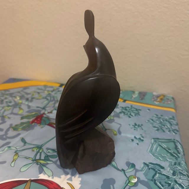 Mid-Century Hand-Carved Ironwood Quail Figurine For Sale In Minneapolis - Image 6 of 7