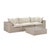 Cali Natural Wicker Outdoor Modular Sofa For Sale - Image 4 of 9