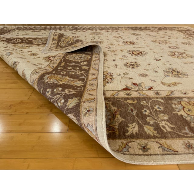 Persian Kashan Style Oriental Area Rug 9x12 For Sale - Image 9 of 10