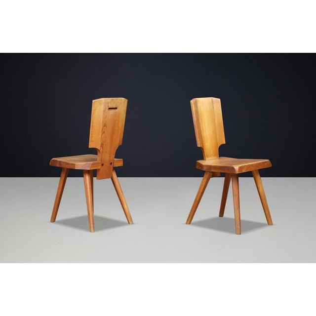 S28 Dining Chair in Elm from Pierre Chapo, France, 1972 For Sale - Image 14 of 16
