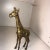 Brass Vintage Mid-Century Modern Textured Brass Standing Giraffe For Sale - Image 8 of 8