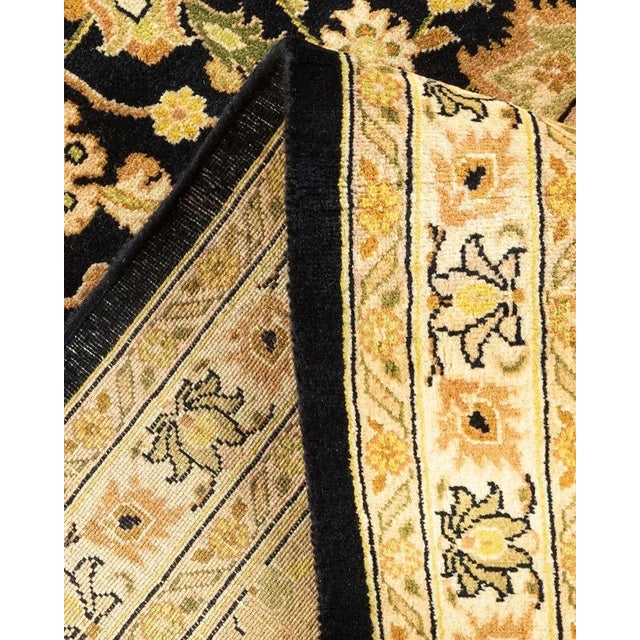 Mogul, One-of-a-Kind Hand-Knotted Area Rug in Black, 9' 1" x 16' 4" For Sale In New York - Image 6 of 8