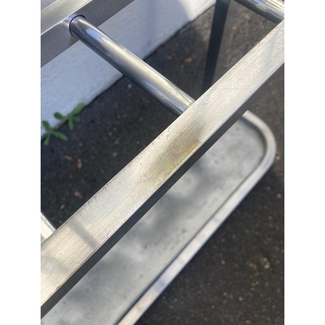 Silver French Art Deco Chrome-Plated Coat Rack, 1930s For Sale - Image 8 of 18