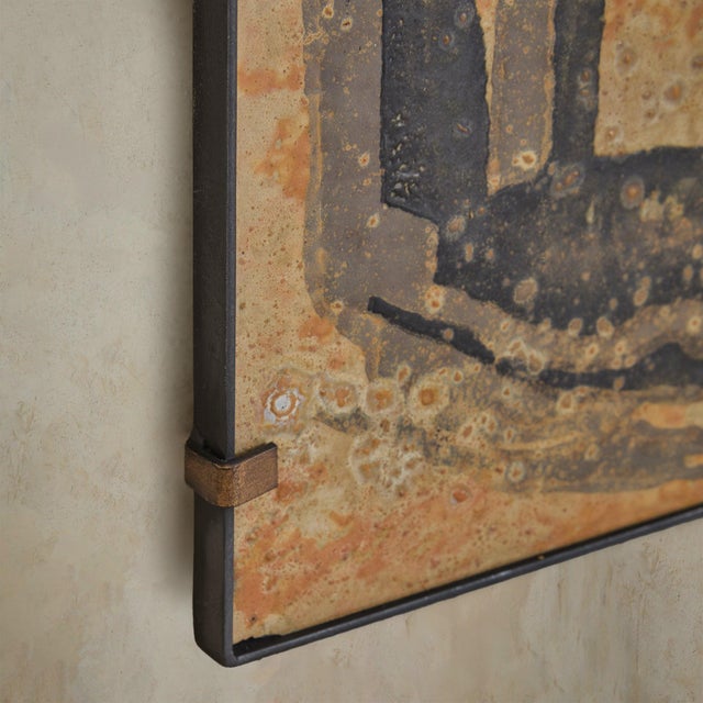 French Ceramic Abstract Wall Sculpture, 1950s For Sale In Chicago - Image 6 of 8