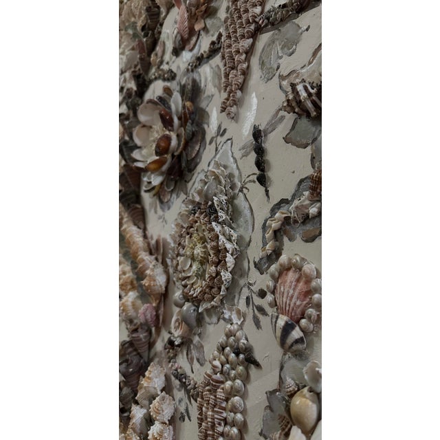 Grace Tree of life. Inspired by the antique Palampore textiles of the Coromandel coast this panel is created with shells...