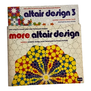 1970s Altair Design Coloring Books- Set of 2