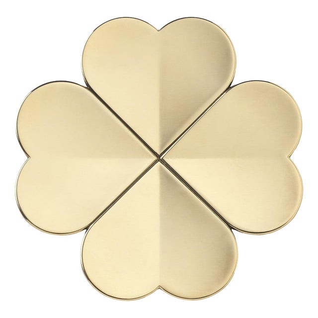 Lucky Gold Burnished Brass Single Coat Hook by Richard Hutten For Sale