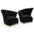 Mid Century Modern Fan Back Lounge Chairs For Sale - Image 9 of 11