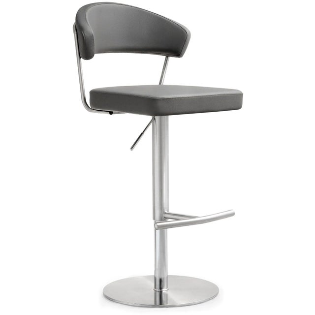 Cosmo Grey Steel Bar Stool For Sale - Image 12 of 12