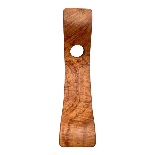 Gravity Wine Bottle Holder, Made of Burl Olive Wood - Beautiful, Sculptural and Great for an Organic or Rustic Setting - See Photos! For Sale In New Orleans - Image 6 of 9