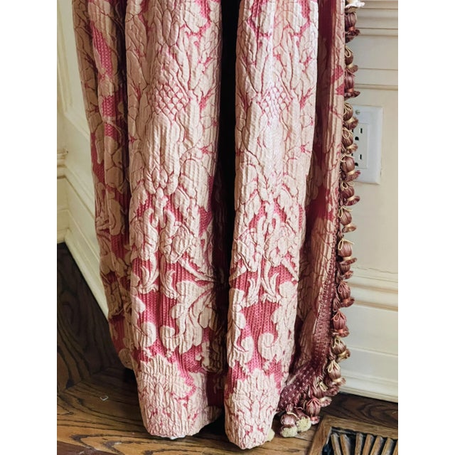 Contemporary Burgundy Wall or Window Treatments, Curtains, Drapes, Scalamandré- Set of 3 For Sale - Image 9 of 13