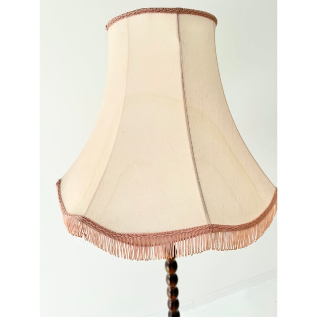 Vintage Art Deco Barley Twist Turned Oak Floor Lamp, 1930s For Sale - Image 13 of 17