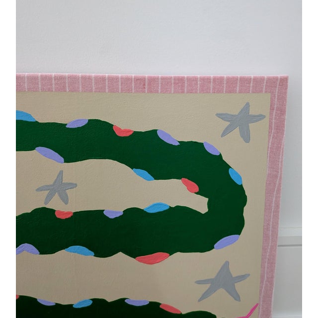 Contemporary "Two-Headed Snake" Contemporary Abstract Painting by Frances Sousa For Sale - Image 3 of 6