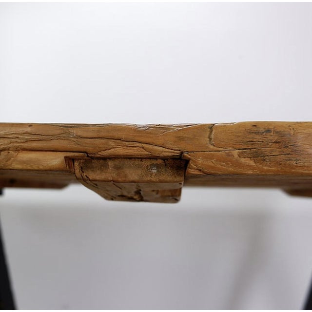 Large Dining Table Mounted on Black Handles, 1979, Set of 3 For Sale - Image 9 of 16