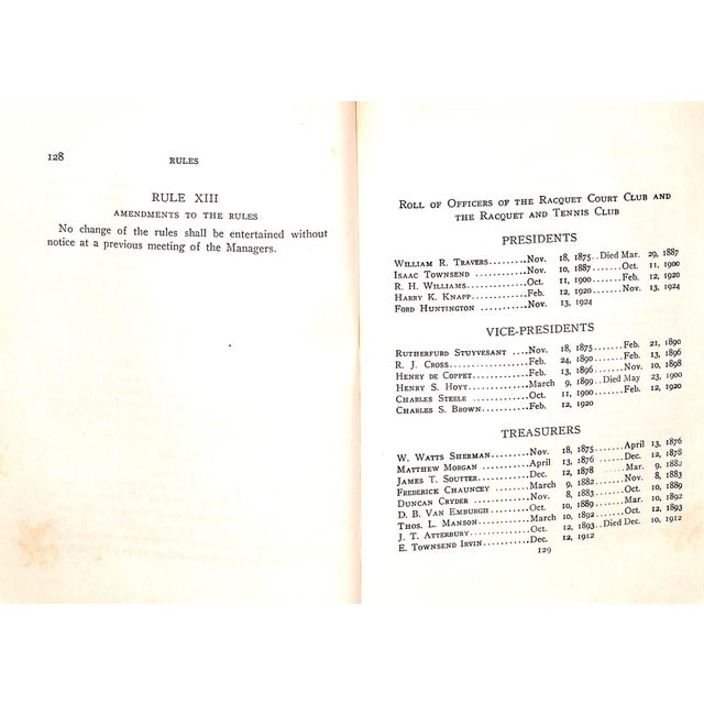 Paper Racquet & Tennis Club Book 1930 For Sale - Image 7 of 10