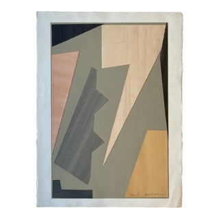 1980s Postmodern Geometric Collage by Gerald Johnson For Sale