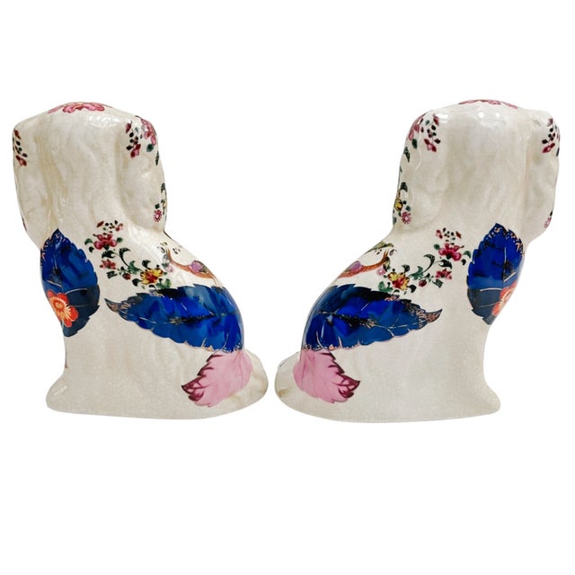 Tobacco Leaf Petite Staffordshire Style Spaniel Dogs - a Pair For Sale In San Diego - Image 6 of 7