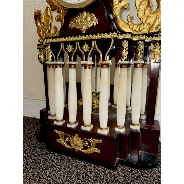 Early 19th Century Austrian Viennese Automaton Portico Mantel Clock With Quarter Strike For Sale - Image 10 of 12