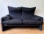 Textile Black Two-Seater Loveseat Sofa by Vico Magistretti for Cassina, 80s For Sale - Image 7 of 10