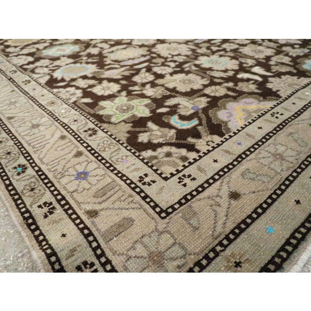 Coffee Galerie Shabab Collection Mid-20th Century Persian Malayer Accent Rug For Sale - Image 8 of 9