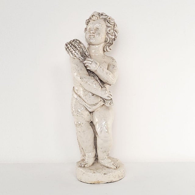Gray Faïence Pottery Figures of the Four Seasons, Probably Italy, Circa 1900 For Sale - Image 8 of 8