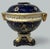 Traditional Antique Regency English Crown Derby Vase Pot Pourri Centerpiece Cobalt Blue 1815 For Sale - Image 3 of 11
