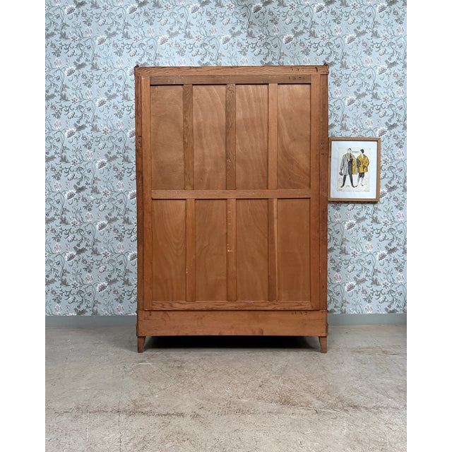 Art Deco Oak Wardrobe, 1940s For Sale - Image 11 of 18