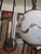 Metal Vintage Mid Century Cherub Cupid Angels Hanging Light For Sale - Image 7 of 9